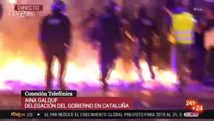Los violentos CDR incendian Barcelona ante la pasividad de Marlaska y Sánchez