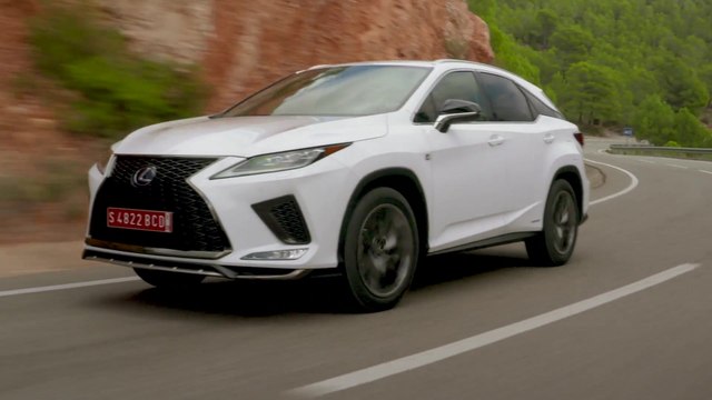 Lexus RX450h F Sport in White Driving Video