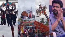 Vijay Fans Hanging On Crane As A Part of Bigil release | FilmiBeat Malayalam