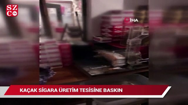 Kaçak sigara üretim tesisine baskın