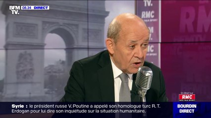 Jean-Yves Le Drian sur l'offensive turque en Syrie: "Il ne faut pas envisager seulement une riposte militaire mais aussi politique"