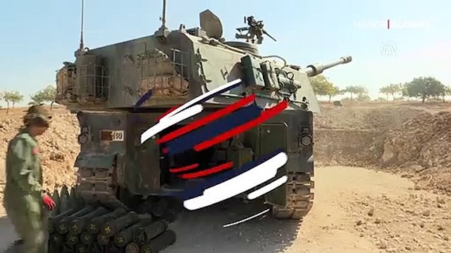 Terör hedefleri obüs atışlarıyla işte böyle vuruluyor