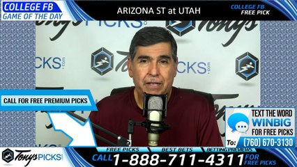 Arizona St Utah College Football Pick 10/19/2019