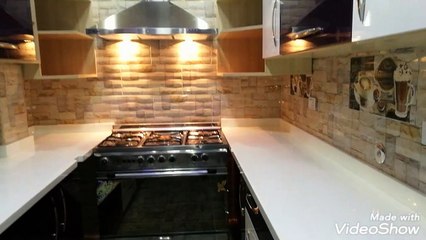 White Nano Glass Kitchen Countertop