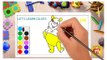 Winnie the Pooh  - draw and color - coloring pages - kids video