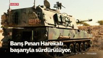Barış Pınarı Harekatı'nda obüsler terör hedeflerini böyle vuruyor