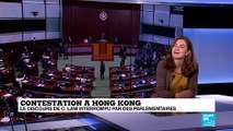 Contestation à Hong Kong : le discours de Carrie Lam interrompu par des parlementaires