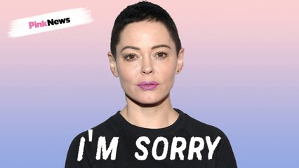 Rose McGowan apologises to trans people