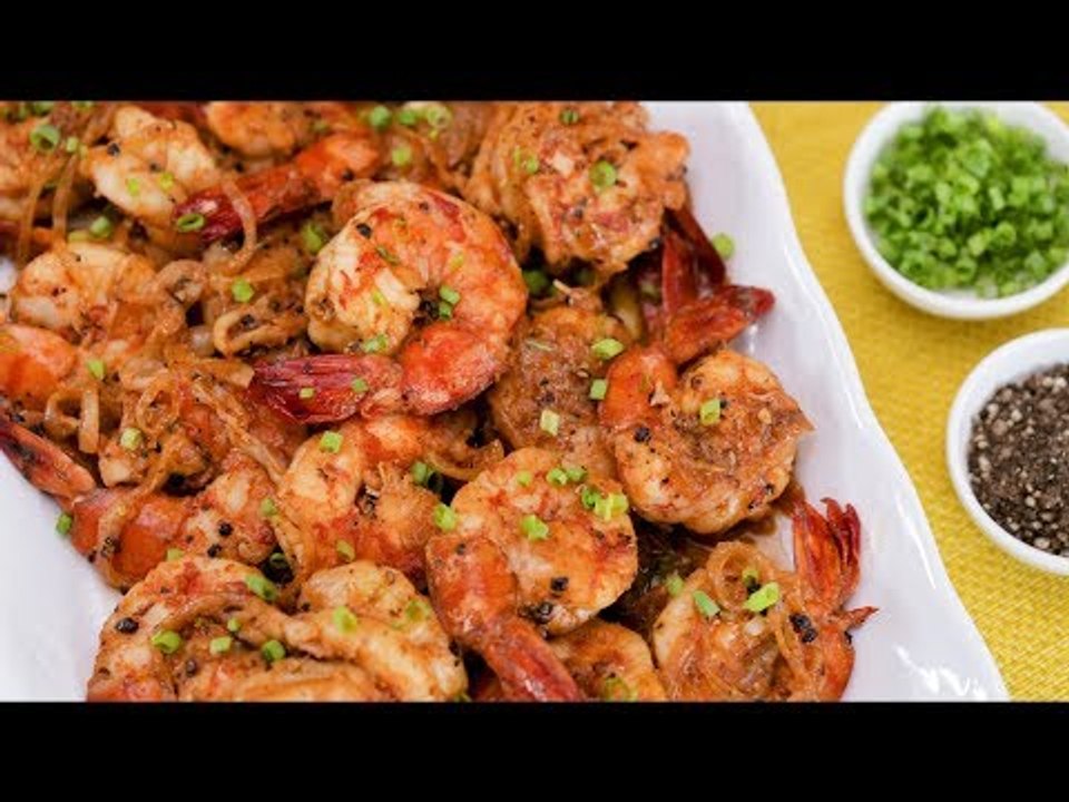 Black Pepper Prawns Recipe | Yummy PH