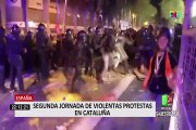 España: segunda jornada de violentas protestas dejó 74 heridos