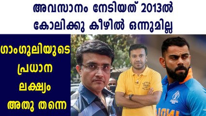 Sourav Ganguly wants Virat Kohli to Focus On Winning  Big Tournaments | Oneindia Malayalam