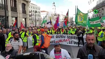 Los pensionistas se concentran en Sol