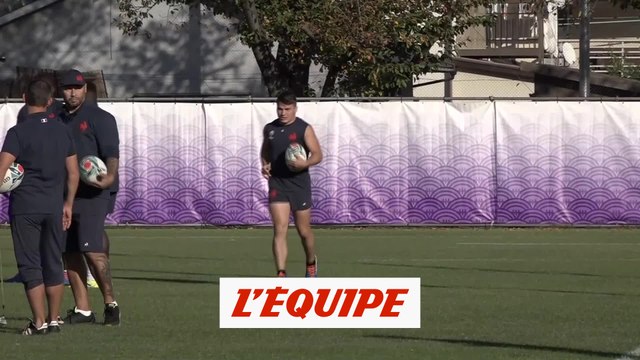 Antoine Dupont à l'entraînement - Rugby - Bleus