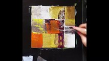 Using Brush, Knife & Paper Acrylic Abstract Painting - Learn Acrylic Painting Ideas - Sonil Arts
