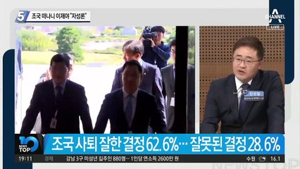 조국 떠나니 이제야 “자성론”