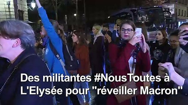 Féminicides: Manifestation à l'Elysée pour réveiller Macron