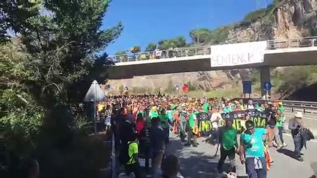 La marxa per la llibertat llega a Centelles