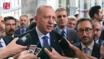 Erdoğan grup toplantısı sonrası gazetecilerin sorularını yanıtladı