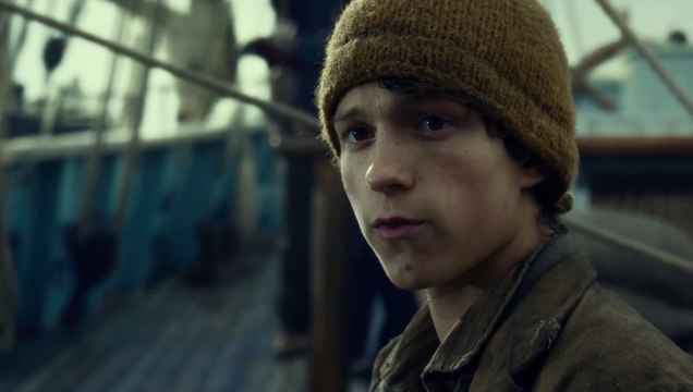 In the Heart of the Sea Movie Clip - Young Nickerson’s Story - Tom Holland as Thomas Nickerson, the cabin boy and Brendan Gleeson as Old Thomas Nickerson