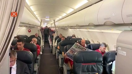 THY'den milli takıma uçak içinde tebrik anonsu