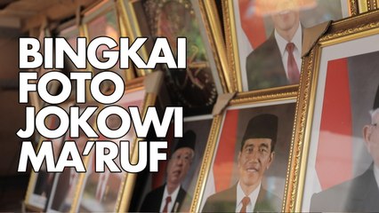 Cerita Pengalaman Penjual Bingkai Foto Jokowi-Ma'ruf Amin