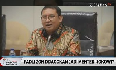 Fadli Zon Dijagokan jadi Menteri Jokowi?