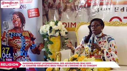 Rassemblement international des Adorateurs (RIA) 2019 : La chantre Geneviève Brou parle des motivations