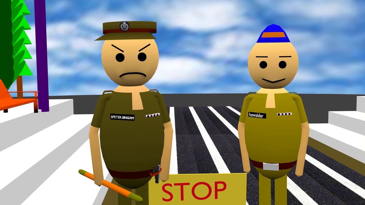 Police challan Traffic checking Traffic Challan funny video jokes New cartoon jokes video comedy video