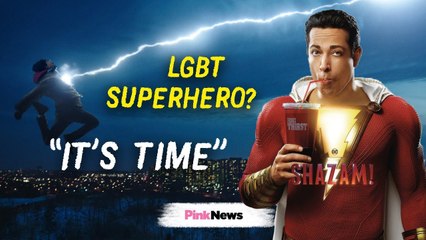 Shazam! movies Zachary Levi and Mark Strong on LGBT superheroes