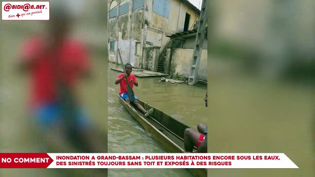 Inondation a Grand-Bassam : Plusieurs habitations encore sous les eaux, des sinistrés toujours sans toit et exposés à des risques