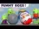 Funny Funlings Surprise Eggs Kinder with Thomas and Friends Opening Hot Wheels and Hello Kitty Eggs after Learn English Hide and Seek Full Episode English