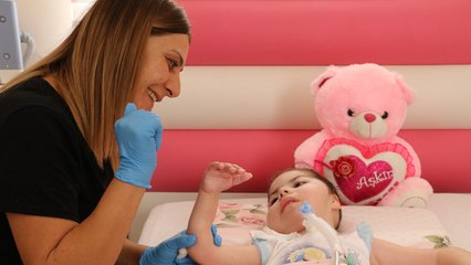 Hayata böyle tutundu... İlk kez anne dedi!