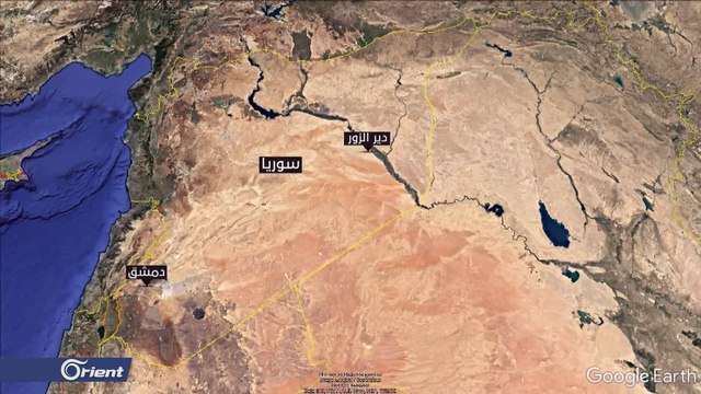 طائرات مجهولة تقصف الميليشيات الإيرانية في البوكمال - سوريا