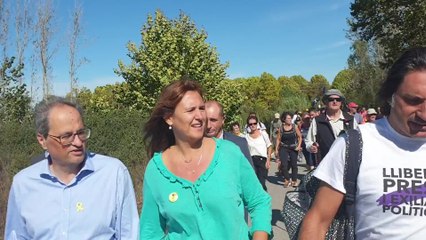 Torra participa en la Marxa per la Llibertat