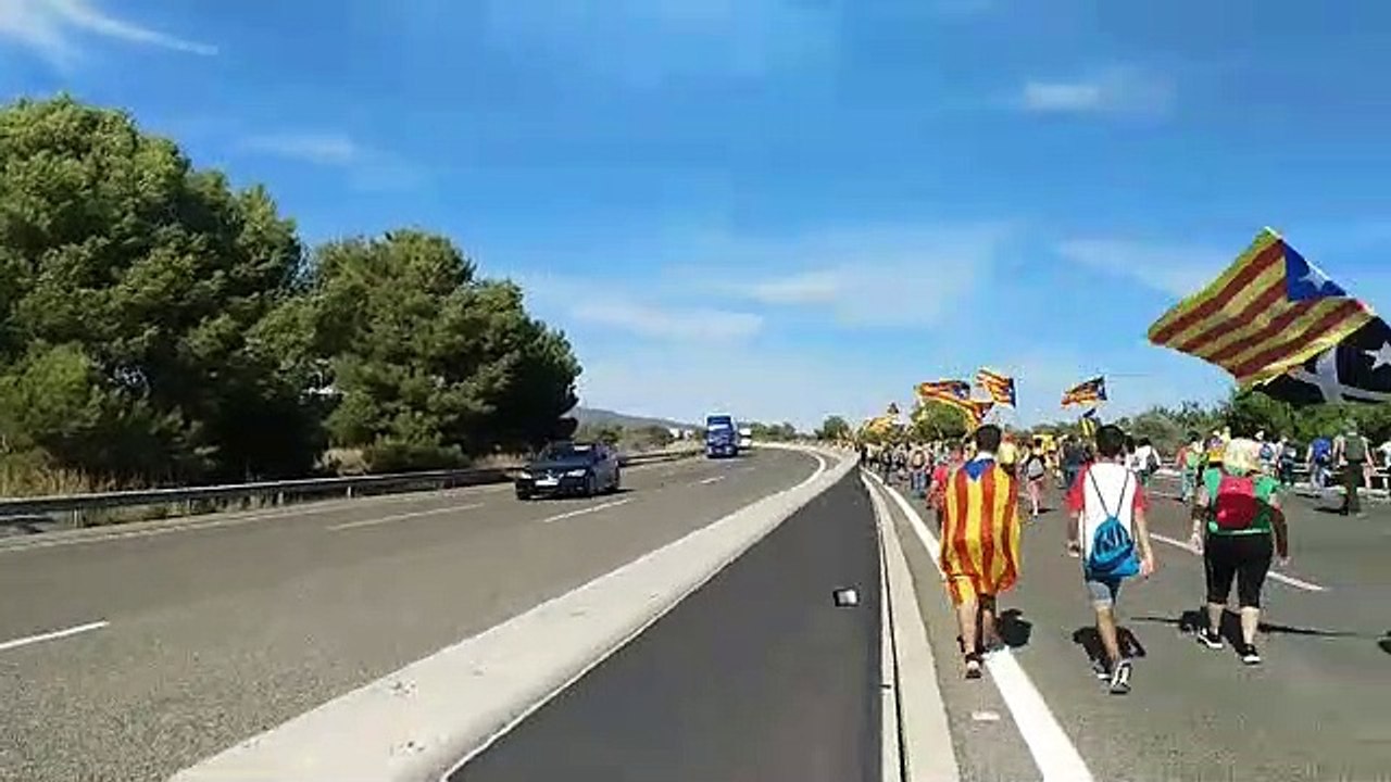 Marxa per la Llibertat a l'AP-7