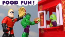 McDonalds Food Fun with Thomas and Friends Paw Patrol Toy Story 4 and Funny Funlings as they play Hide and Seek to find food for Lightning McQueen from Cars 3