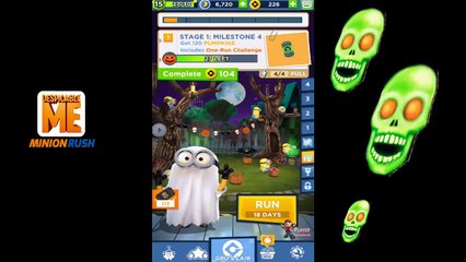 Minion Rush SPOOKY NIGHT With Ghost Minion NEW SPECIAL MISSIONS