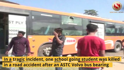 Minor girl killed on her way to school after bus hits her cycle in Samuguri