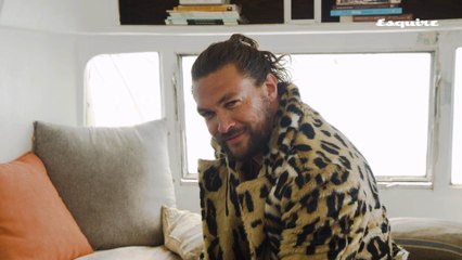 Jason Momoa Scrunchie Challenge | Esquire