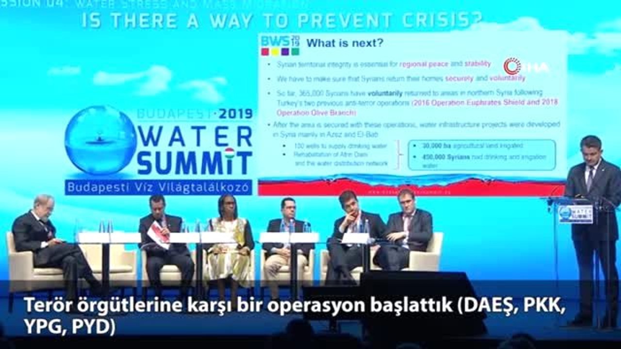 - Bakan Pakdemirli: "Suriye ağlıyor, ey dünya siz neredesiniz"- Budapeşte'deki Dünya Su Zirvesi'nde...