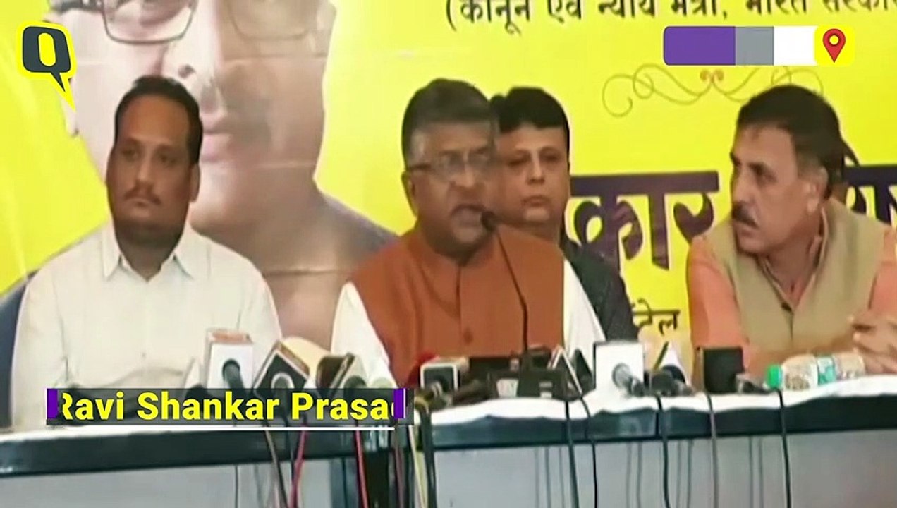 "Was Vir Savarkar Not a Patriot?" Ravi Shankar Prasad Asks Congress