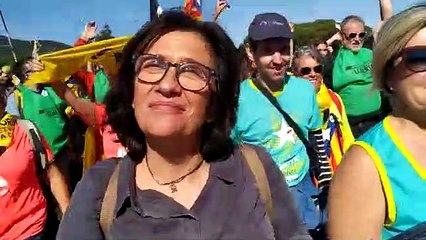 Declaracions de Blanca Bragulat a la Marxa per la Llibertat (16-10-19)