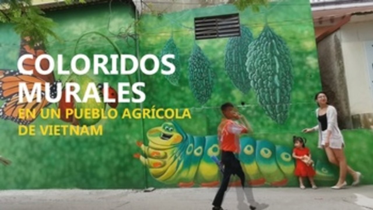 Un pueblo agrícola de Vietnam se llena de coloridos murales
