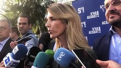 Declaraciones de Cayetana Álvarez de Toledo a su llegada a Barcelona