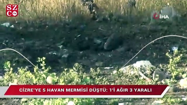 Cizre’ye 5 havan mermisi düştü