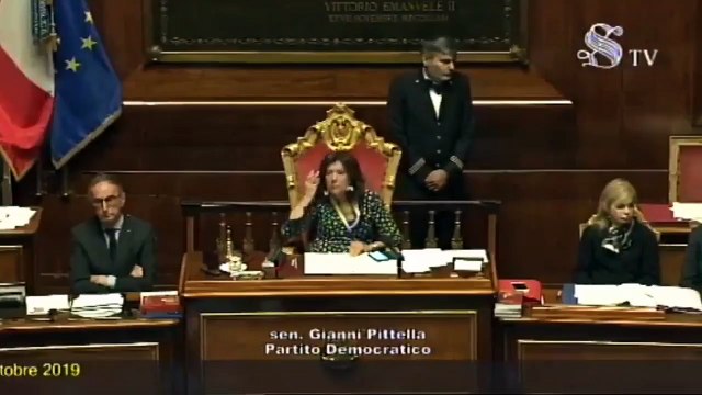 Romeo (Lega) in Senato: ''Conte un po' in imbarazzo ora che ci sono ombre (16.10.19)