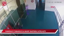 Tabanca ile fabrika basıp, rastgele ateş açtı