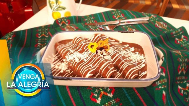 ¡Combinación exitosa! ¡Rápidas y muy ricas enfrijoladas de fideo seco! | Venga La Alegría