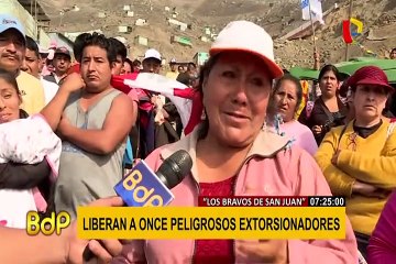 SJL: vecinos piden auxilio tras liberación de extorsionadores