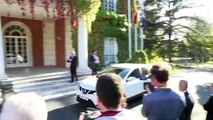 Pablo Iglesias llega al Palacio de la Moncloa